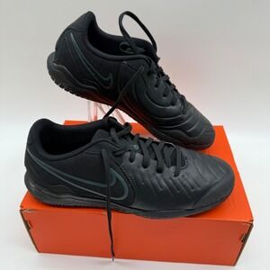 Nike Tiempo Superfly 10 Academy Indoor Court Shoes Sneakers Black Men's size 8.5